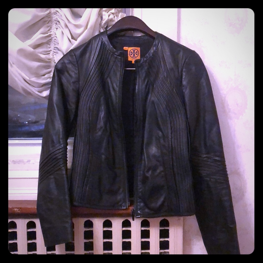 Authentic Tory Burch leather Jacket
